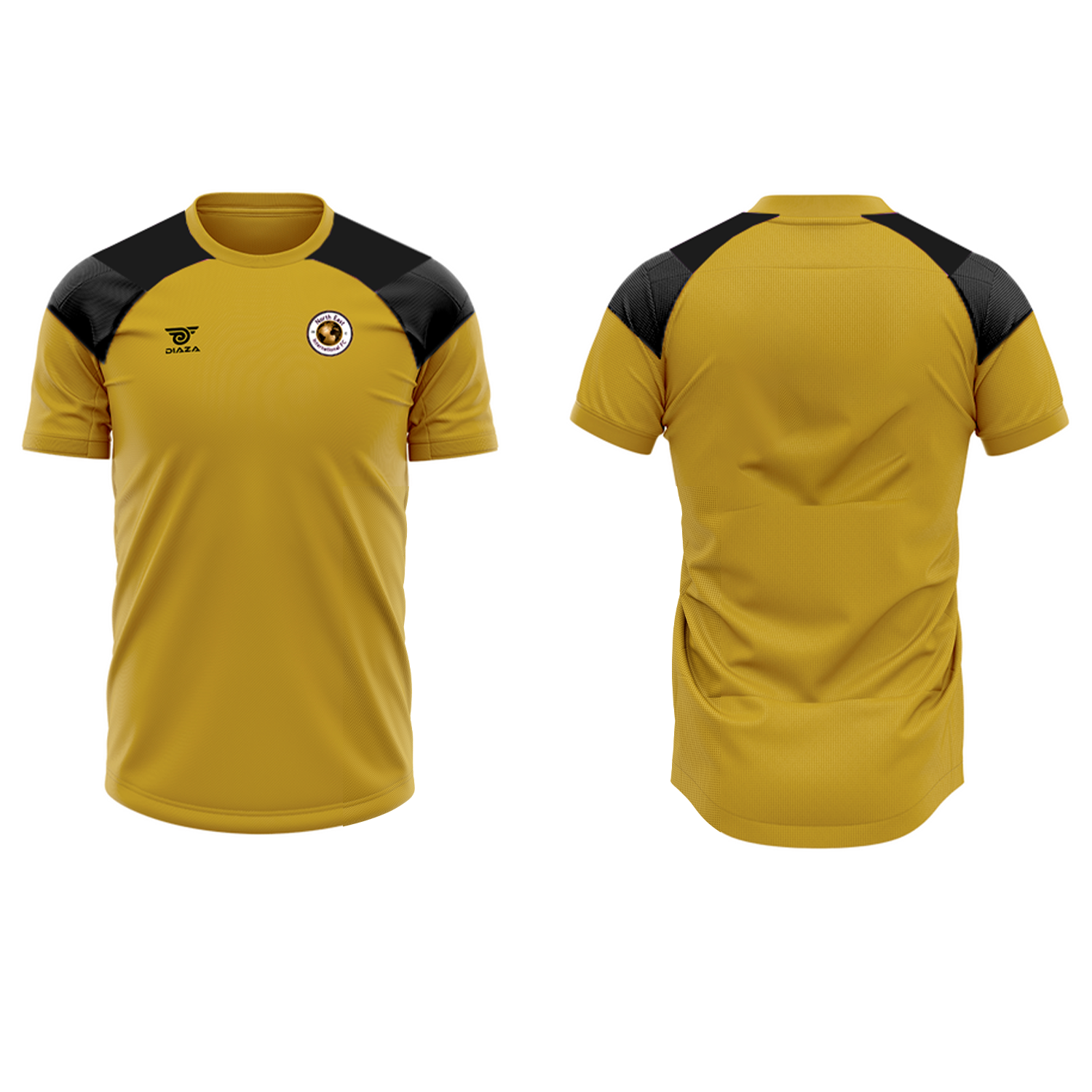NEI FC Tri-Tone Practice Kit Gold, Black - Diaza Football 