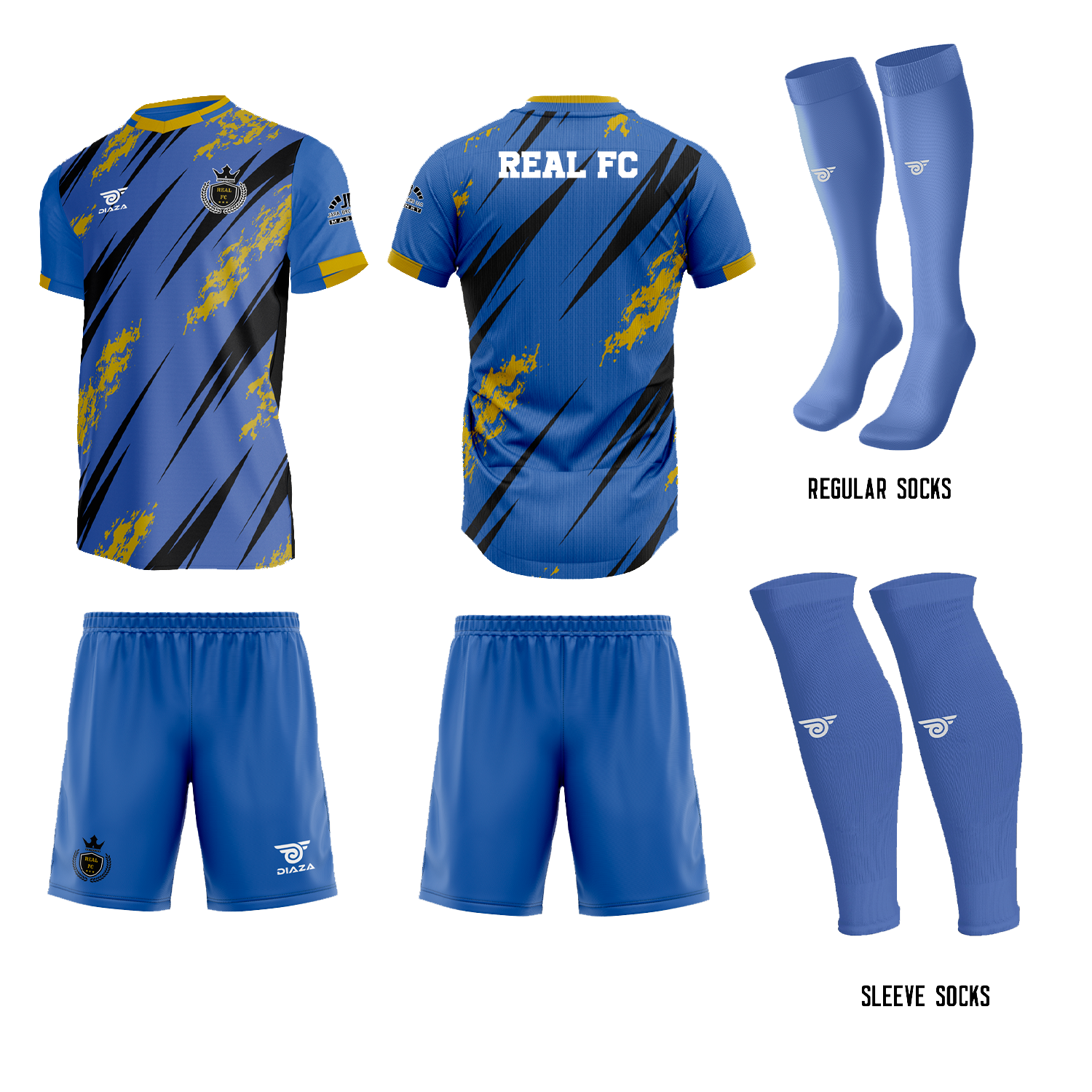 Real FC Home Kit - Diaza Football 