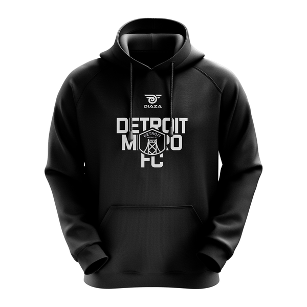 Detroit Metro FC Logo Black Hoodie - Diaza Football 