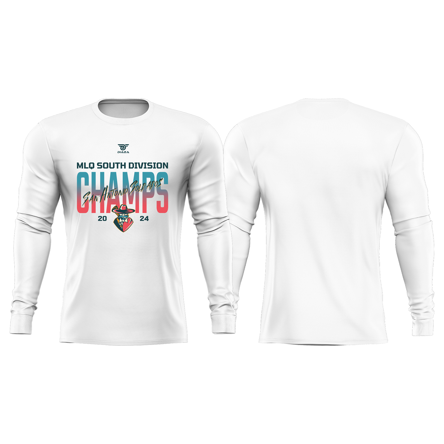 San Antonio Soldados Dipro Shirt White Long Sleeve - Diaza Football 