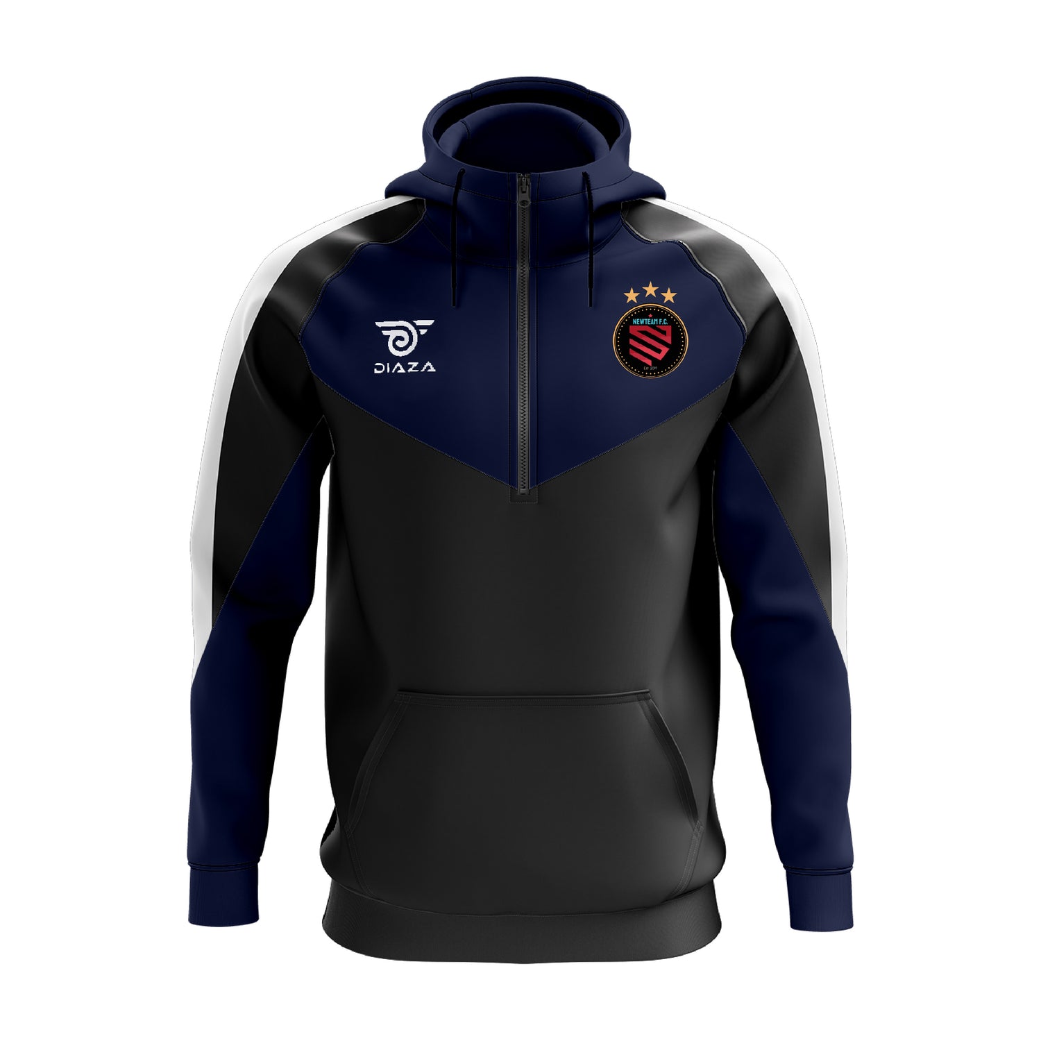 NewTeam F.C 3/4 Zip Up Jacket With Hoodie Lava