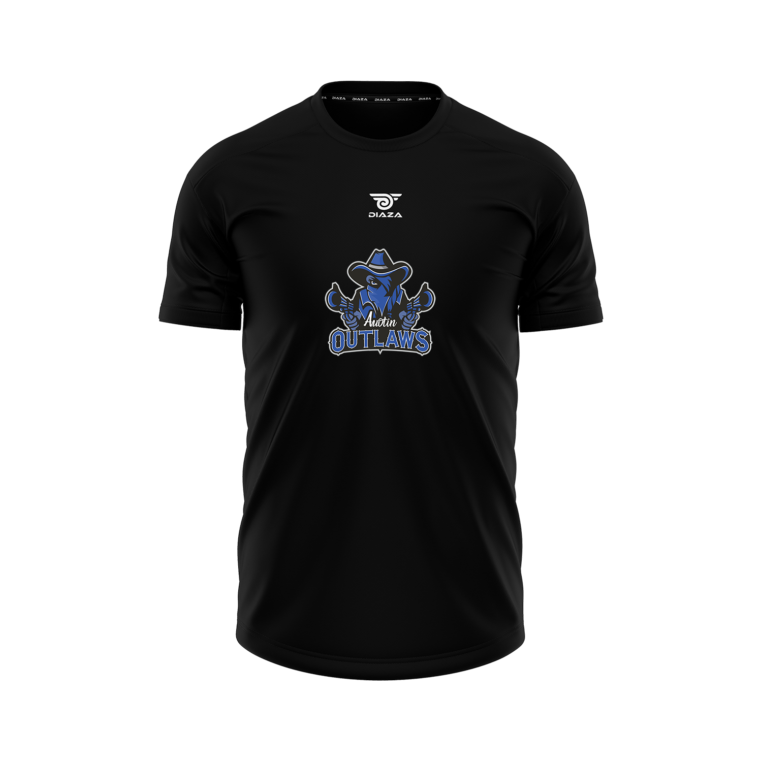 Austin Outlaws FAN TSHIRTS (BLACK) - Diaza Football 