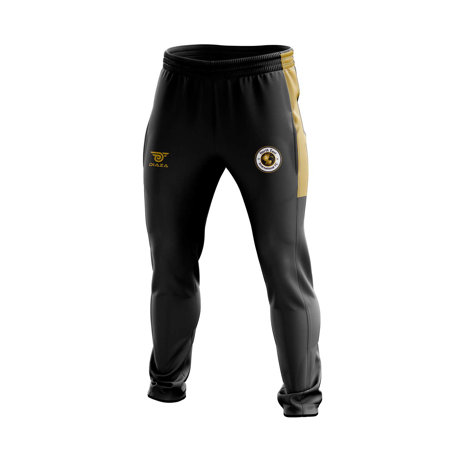 NEI FC Tracksuit Gold, Black - Diaza Football 
