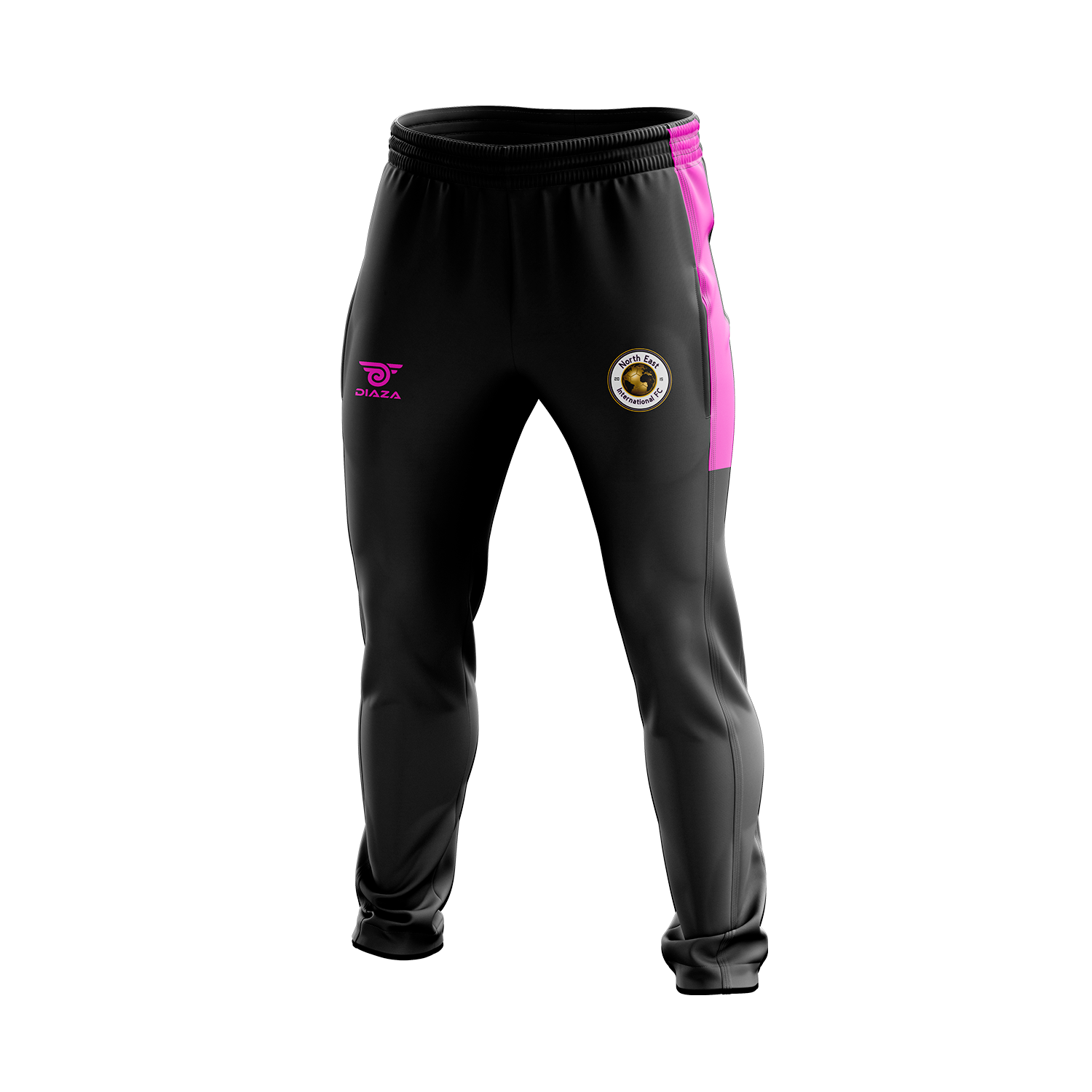NEI FC Tracksuit Pink, Black - Diaza Football 