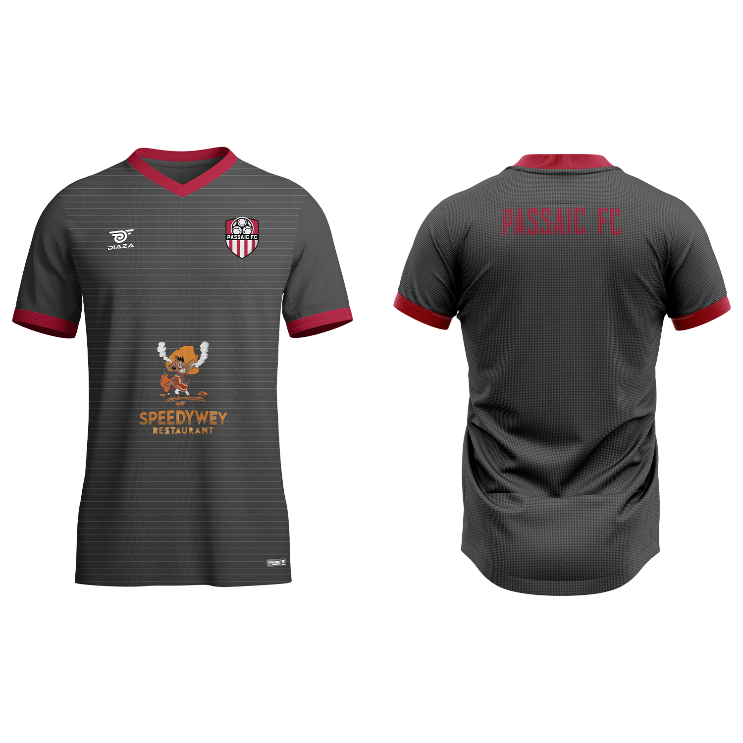 Passaic FC Home Black Jersey - Diaza Football 