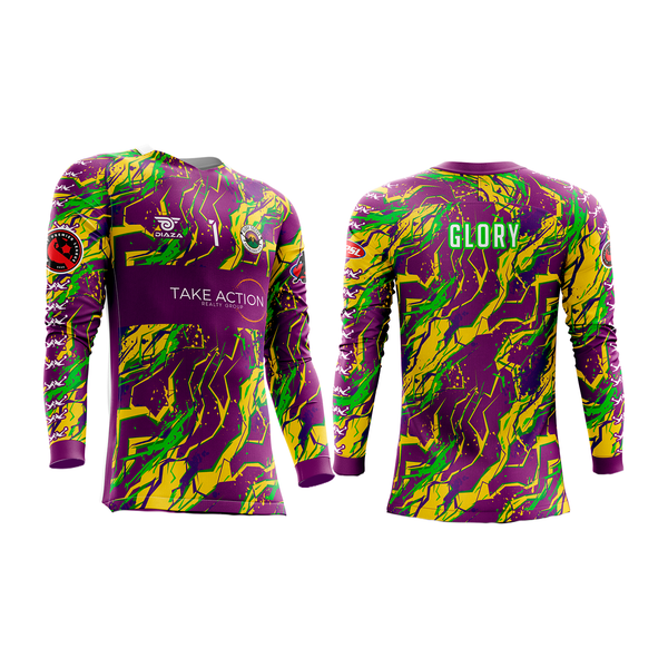 Glory Replic GK Purple Long Sleeve Jersey - Diaza Football 