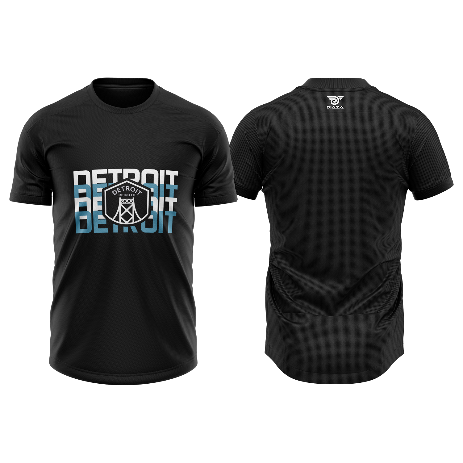 Detroit Metro FC Logo Black Jersey - Diaza Football 
