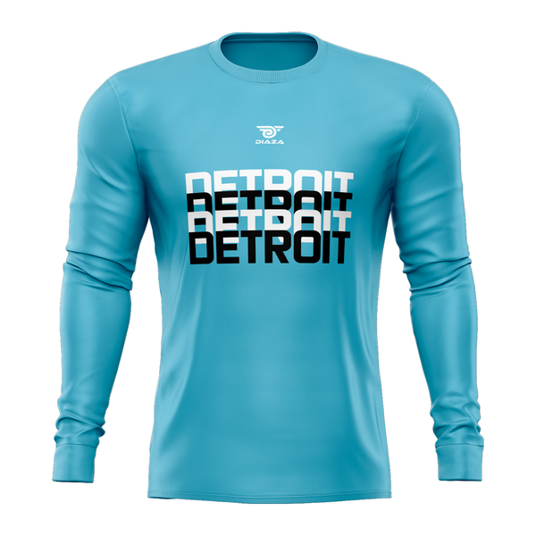 Detroit Metro FC Blue Long Sleeve Jersey - Diaza Football 