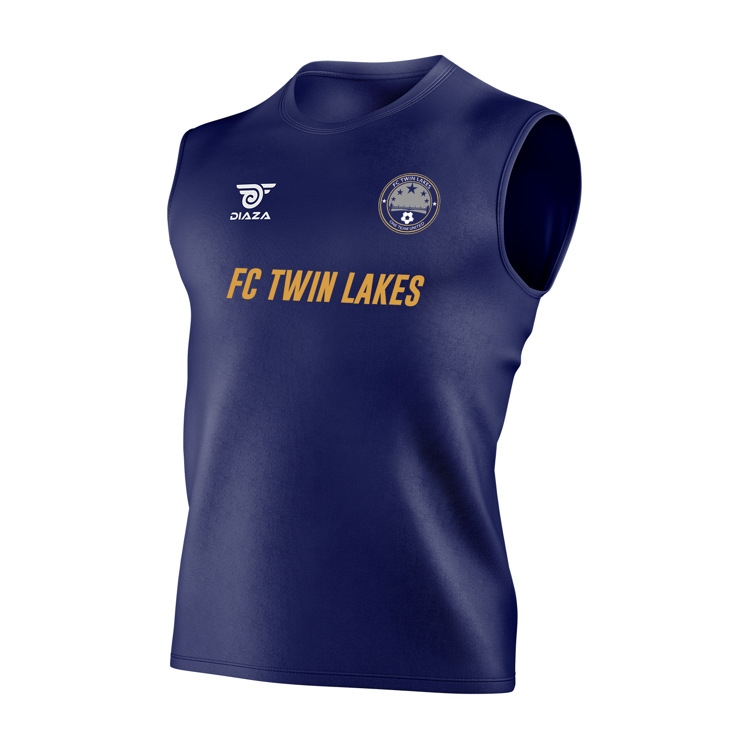 FC Twin Lakes Training Sleeveless Blue - Diaza Football 