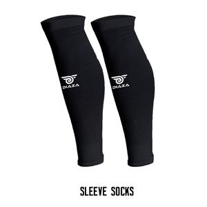 DV7 Black Sleeve Socks - Diaza Football 