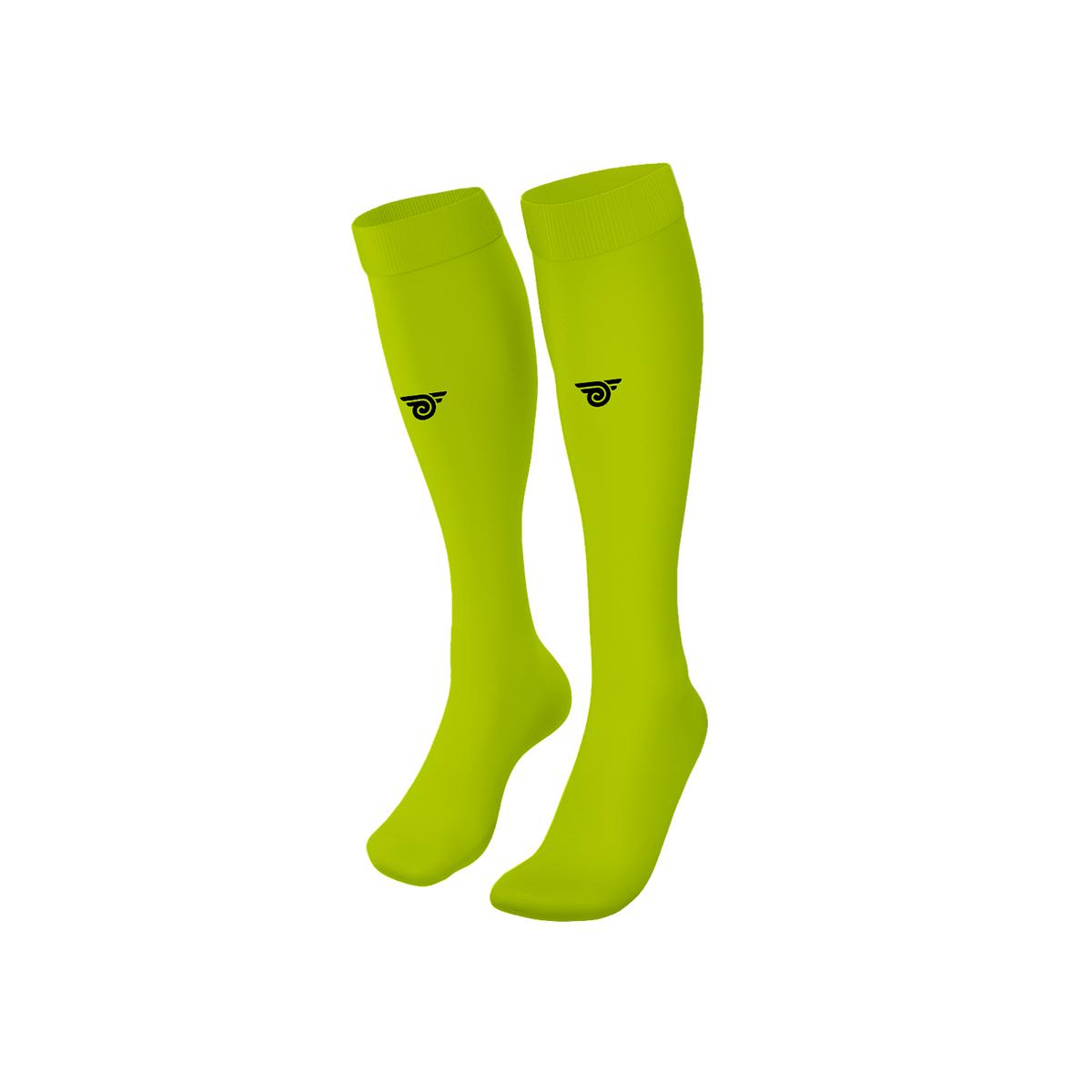 nassau united regular socks neon green