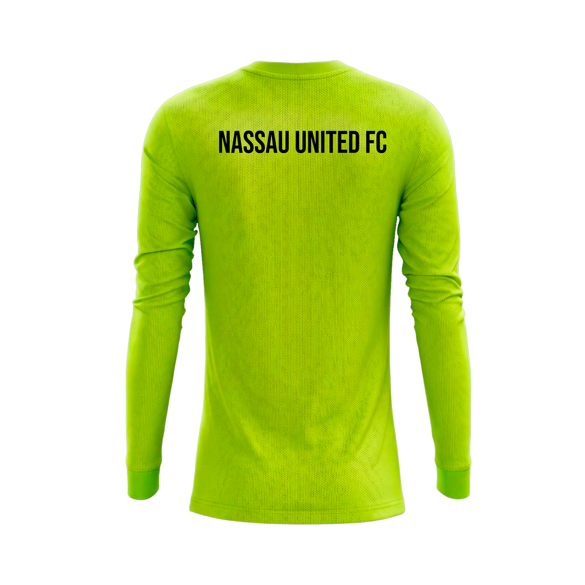 nassau united goal keeper jersey neon yellow