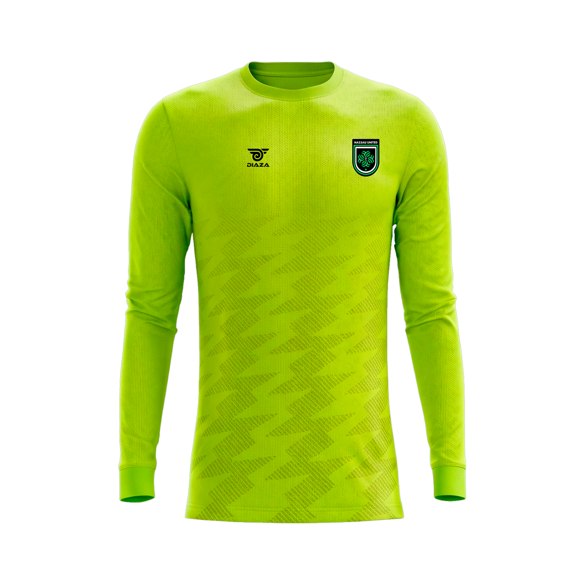 nassau united goal keeper jersey neon yellow