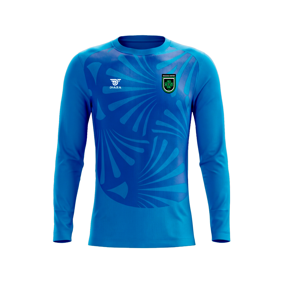 nassau united goal keeper jersey royal blue