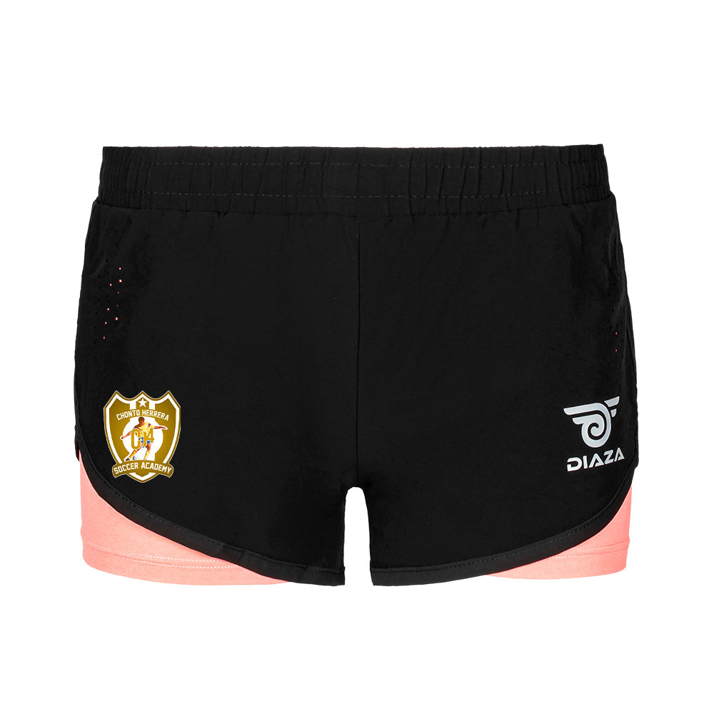 CH4 Rosa Shorts Black/Pink - Diaza Football 
