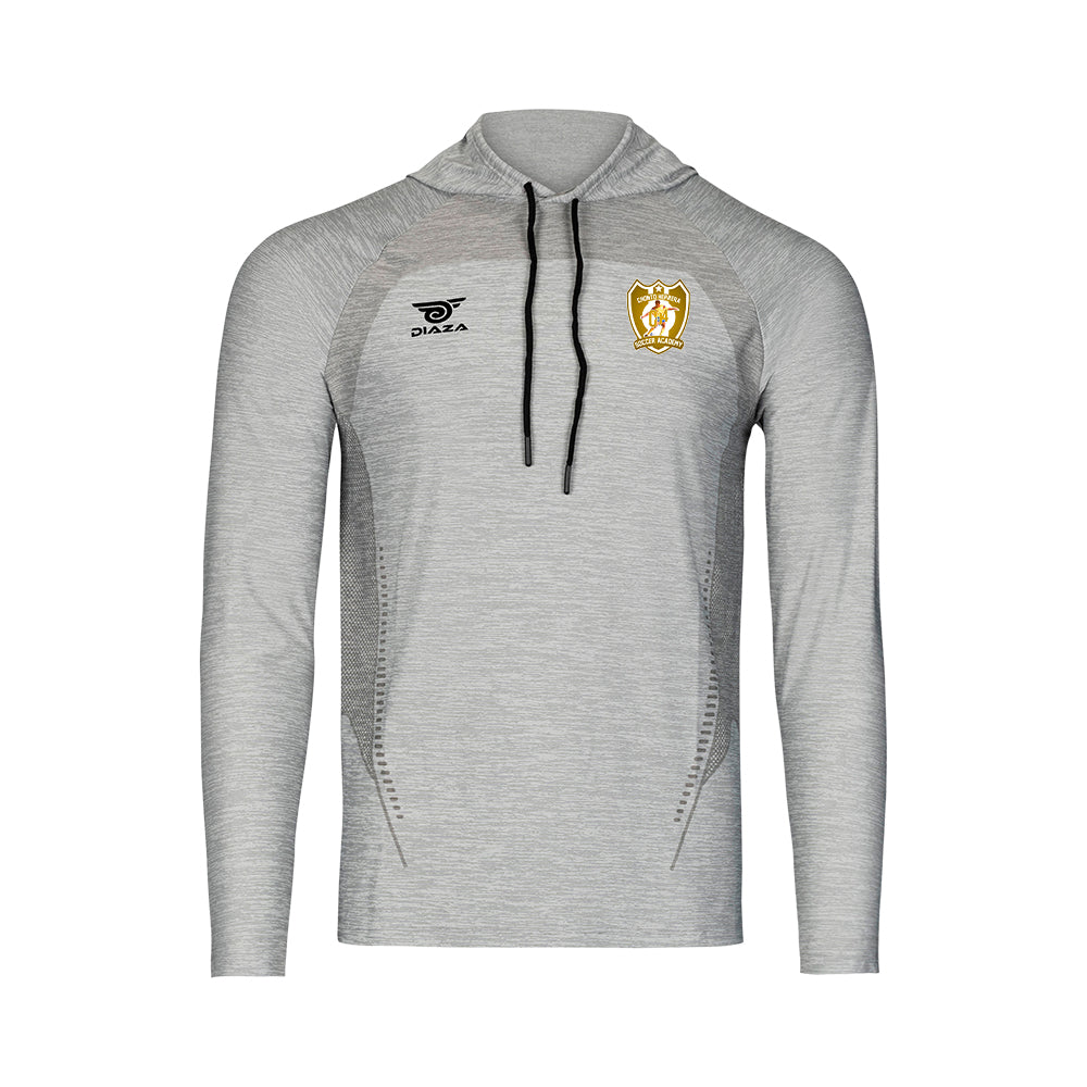 CH4 Suba Hooded Long Sleeve Light Gray - Diaza Football 