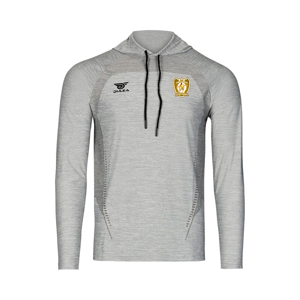 CH4 Suba Hooded Long Sleeve Light Gray - Diaza Football 