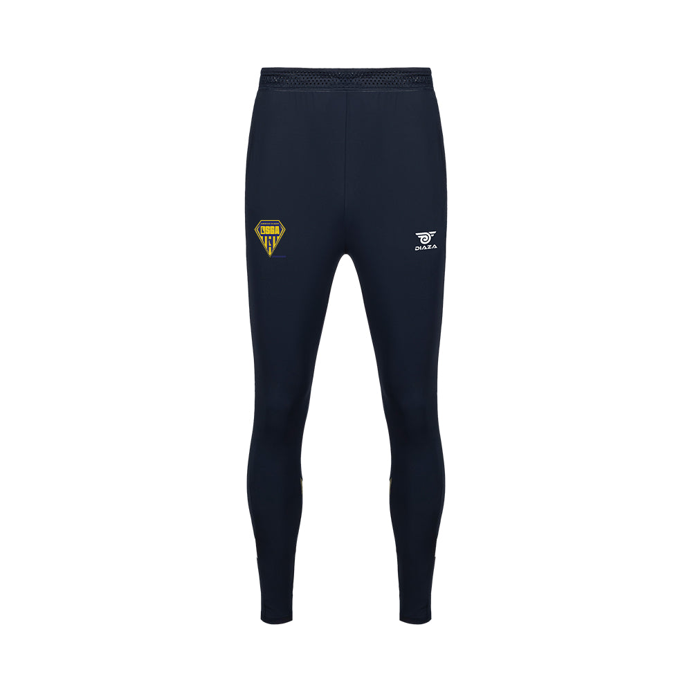 Pantaloni Tunnel Diamond State Academy Blu navy scuro/Giallo - Diaza Football 