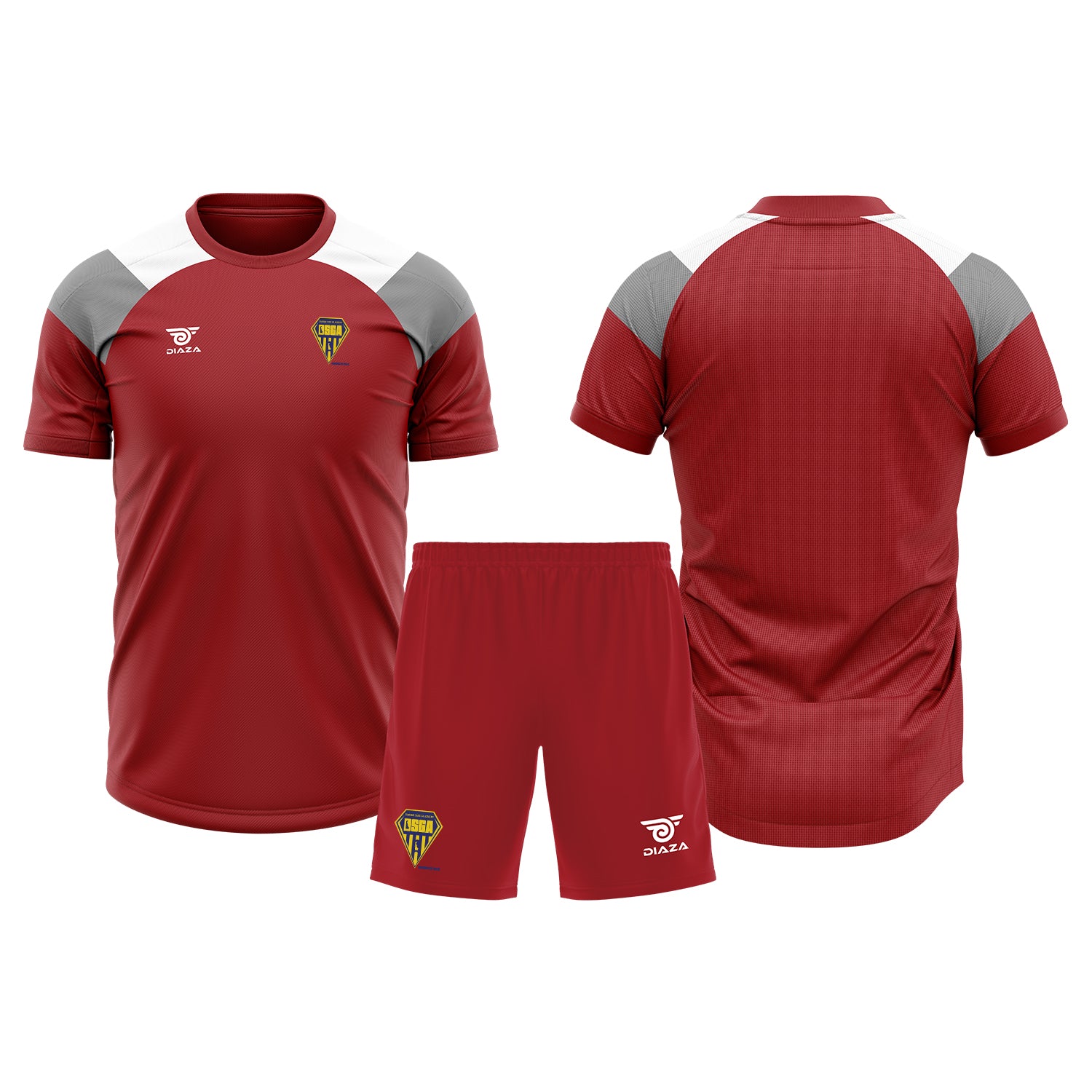 Diamond State Academy Tri-Tone Practice Kit Red - Diaza Football 