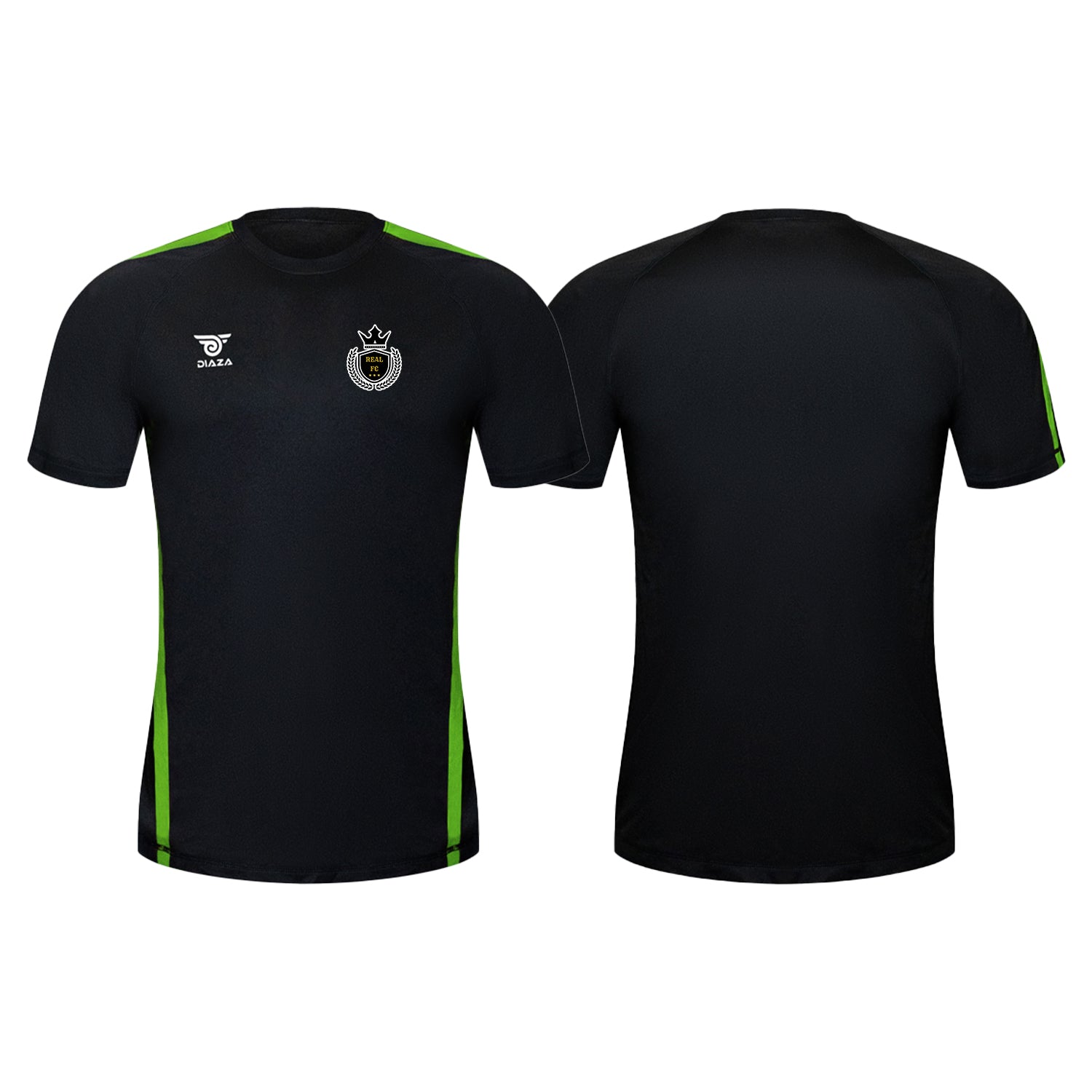 Real FC City Training Jersey Black Green - Diaza Football 