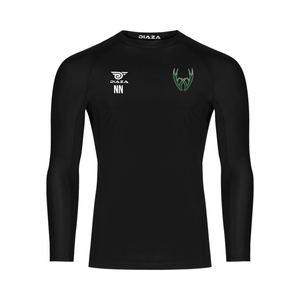 Rochester Whiteout Long Sleeve Compression Shirt Black - Diaza Football 