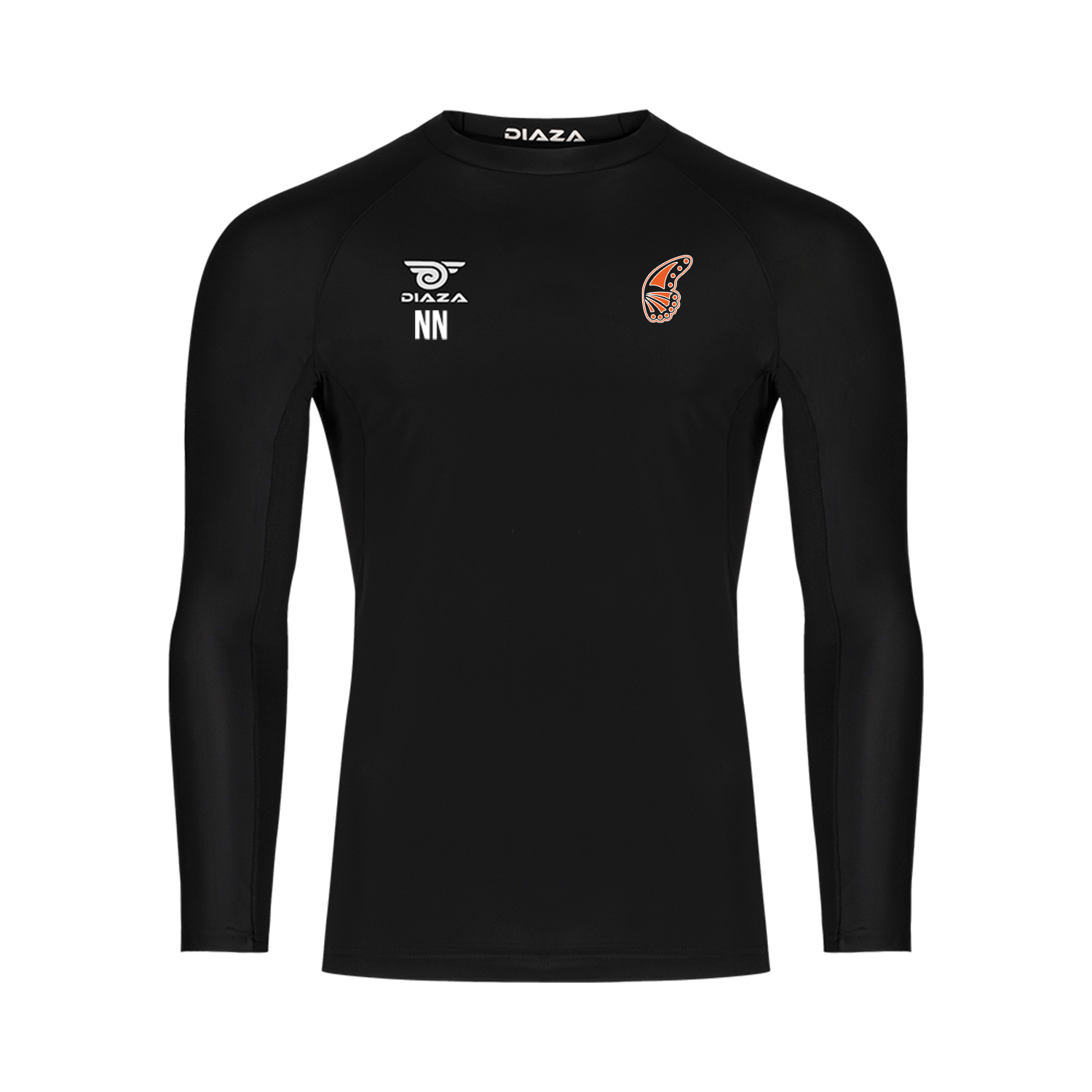 Minneapolis Monarchs Long Sleeve Compression Shirt Black - Diaza Football 