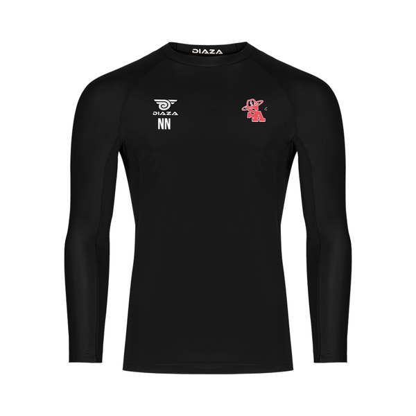 San Antonio Soldados Long Sleeve Compression Shirt Black - Diaza Football 