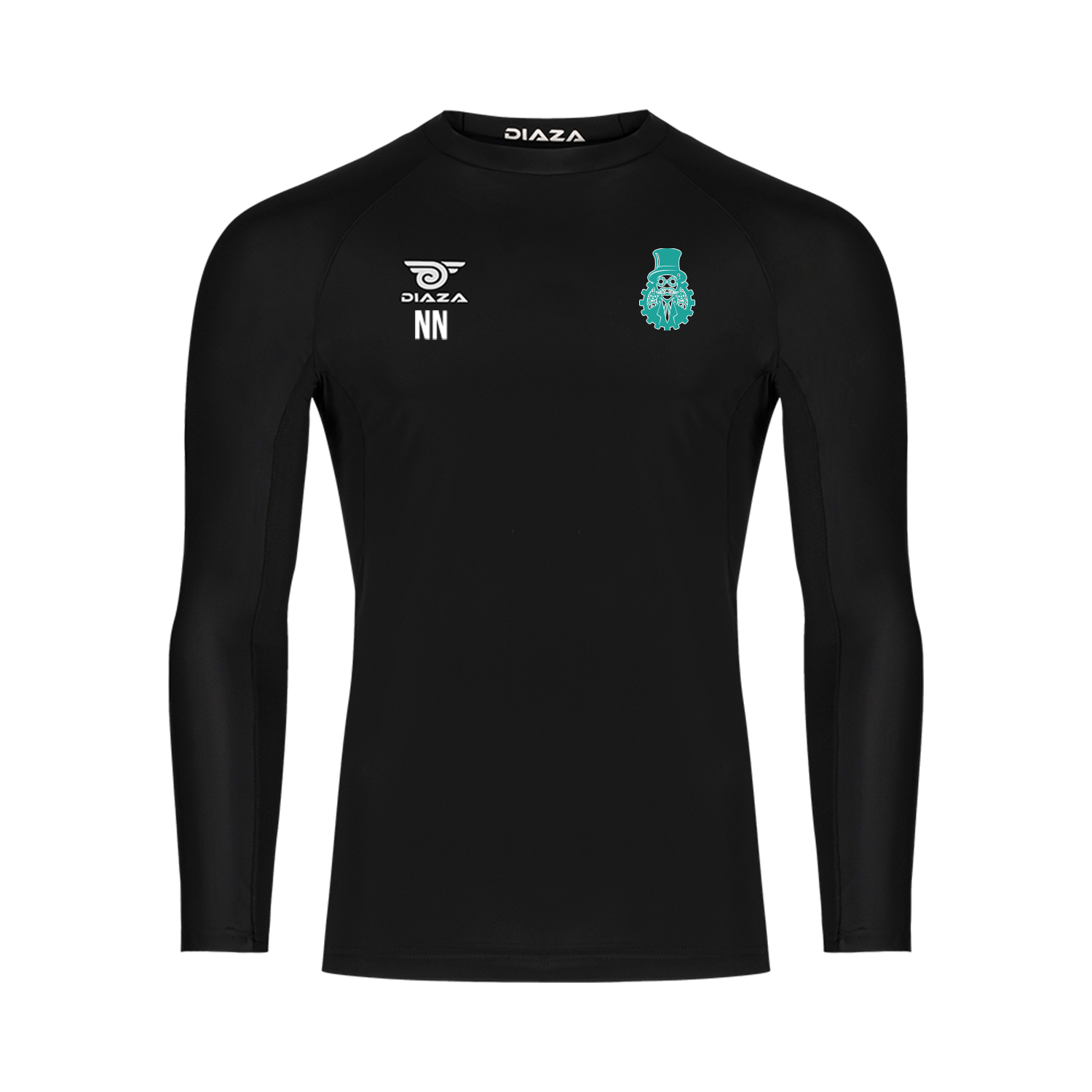 Detroit Innovators Long Sleeve Compression Shirt Black - Diaza Football 