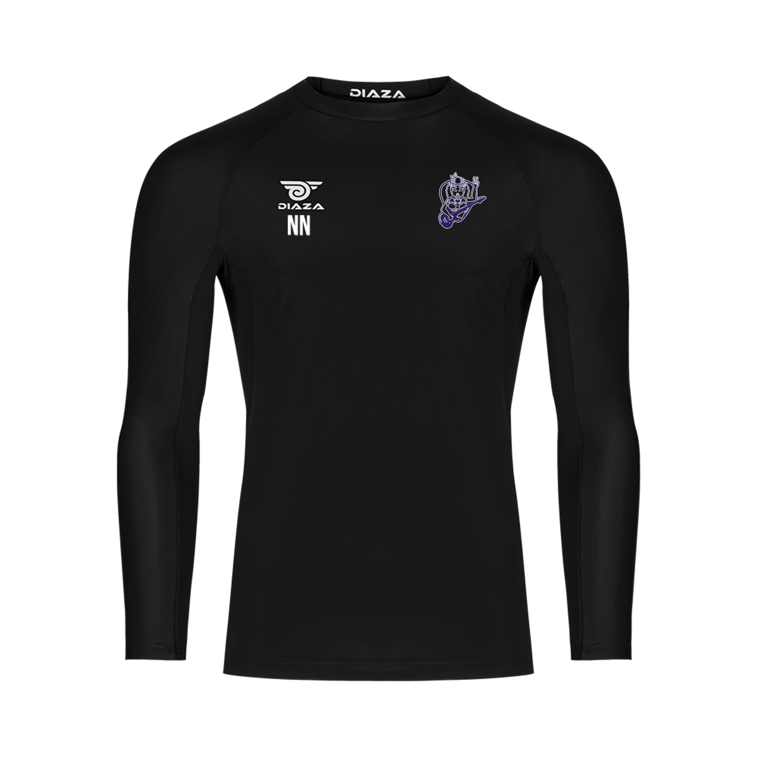 Cleveland Riff Long Sleeve Compression Shirt Black - Diaza Football 