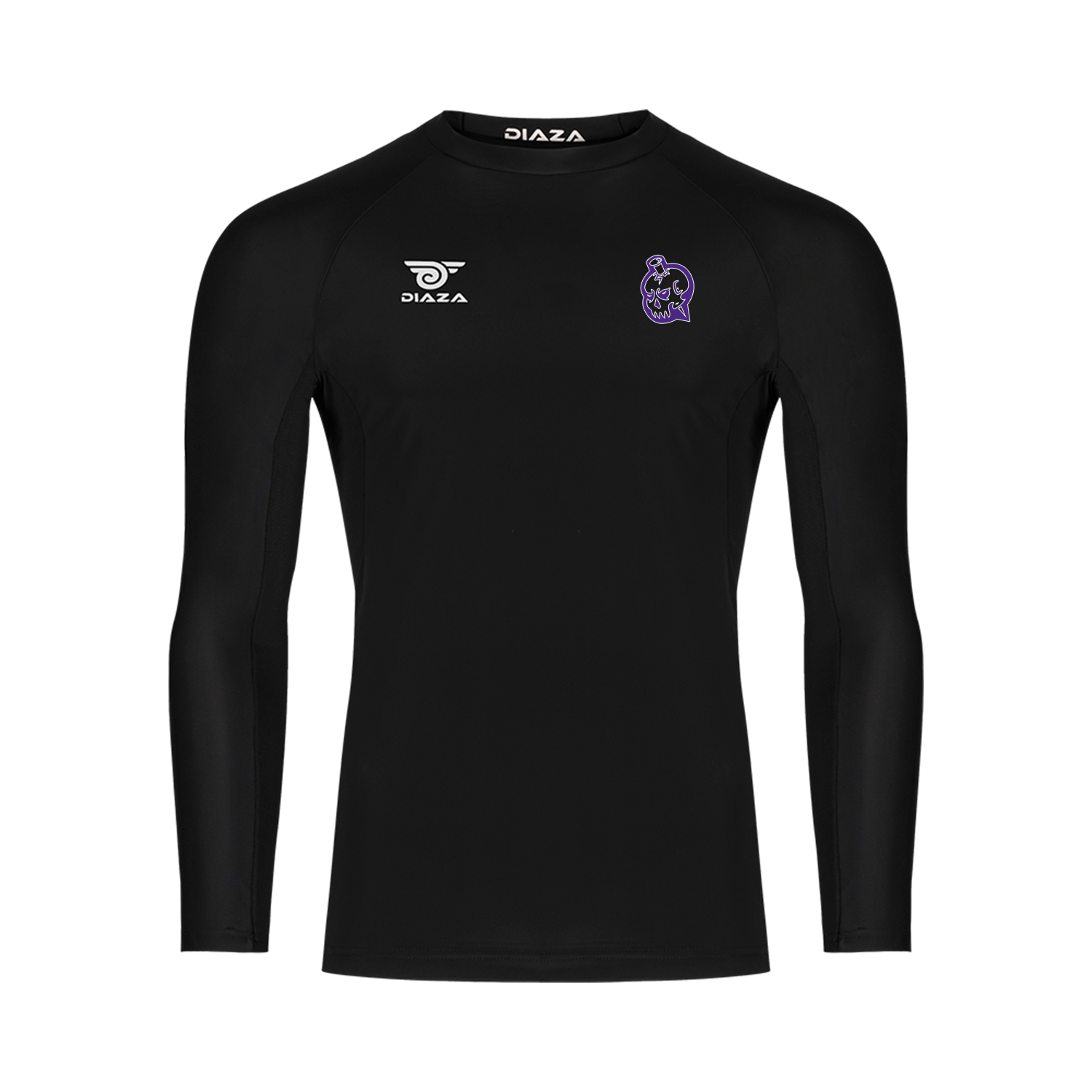 New Orleans Curse Long Sleeve Compression Shirt Black - Diaza Football 