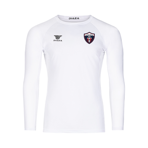 Elites United Compression Long Sleeve Jersey White - Diaza Football 