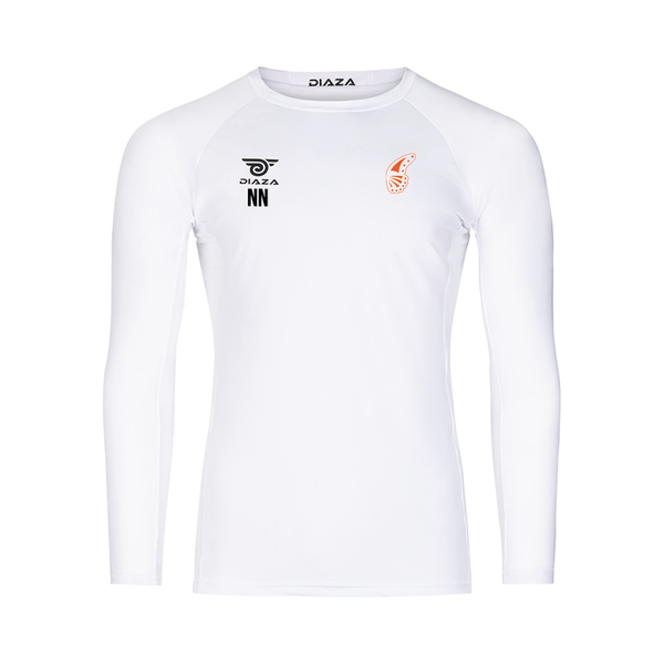 Minneapolis Monarchs Long Sleeve Compression Shirt White - Diaza Football 