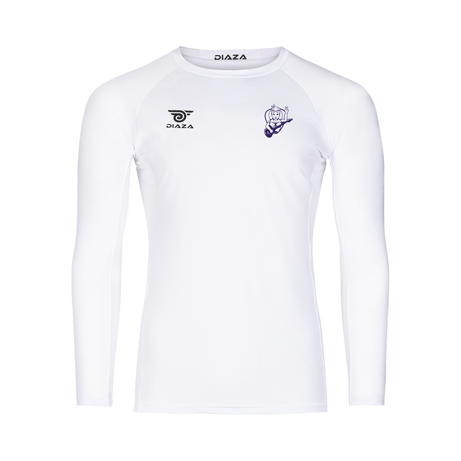 Cleveland Riff Long Sleeve Compression Shirt White - Diaza Football 