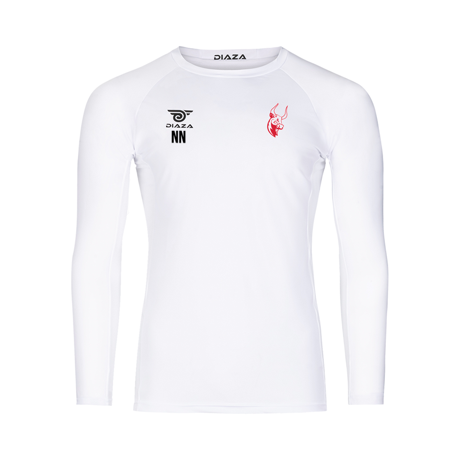 Kansas City Stampede Long Sleeve Compression Shirt White - Diaza Football 