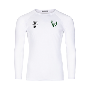 Rochester Whiteout Long Sleeve Compression Shirt White - Diaza Football 