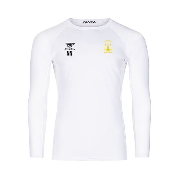Washington Admirals Long Sleeve Compression Shirt White - Diaza Football 