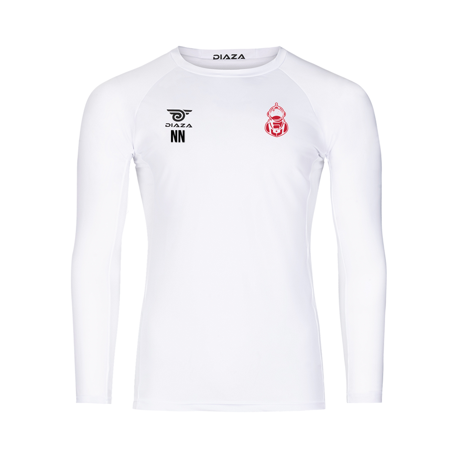 League City Legends Long Sleeve Compression Shirt White - Diaza Football 