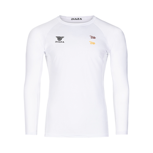 Charlotte Aviators Long Sleeve Compression Shirt White - Diaza Football 