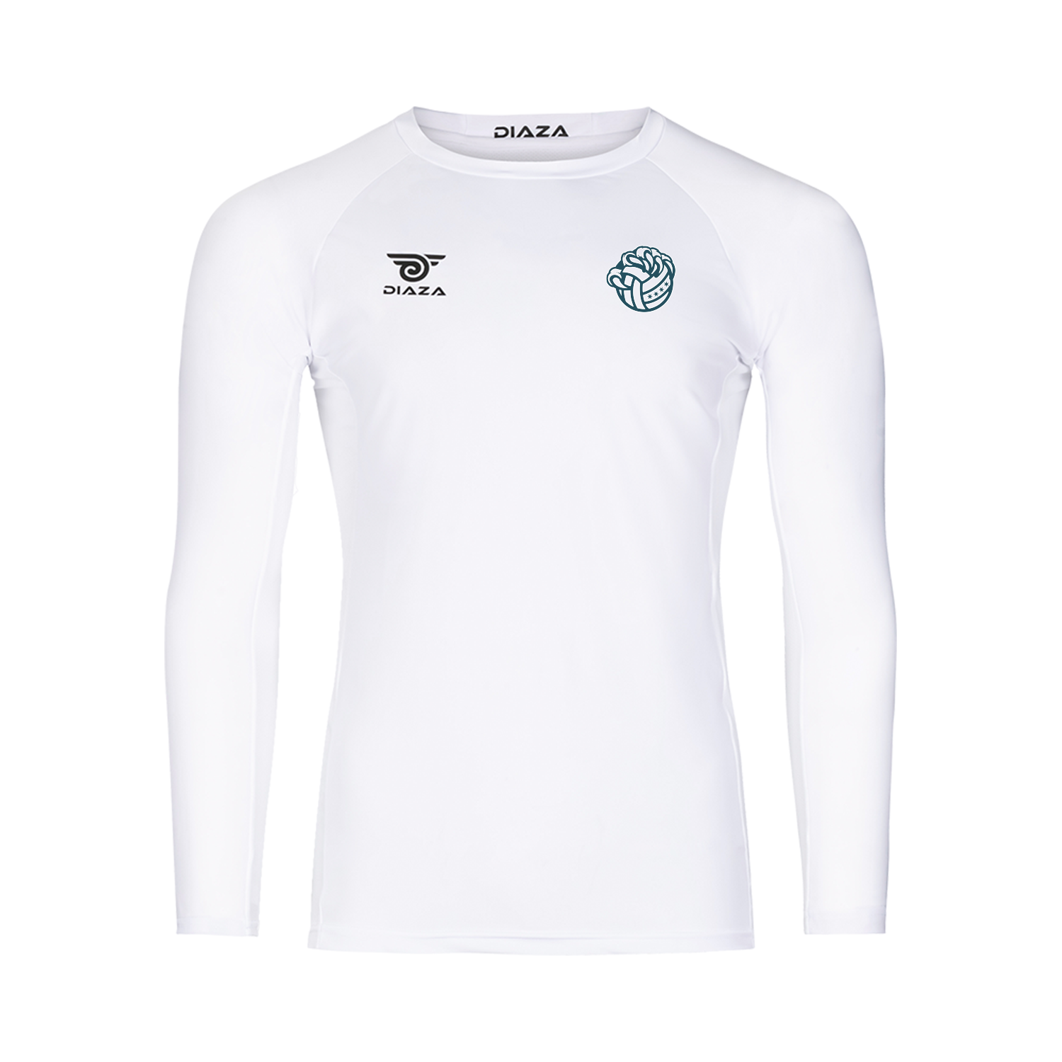 Chicago Prowl Long Sleeve Compression Shirt White - Diaza Football 