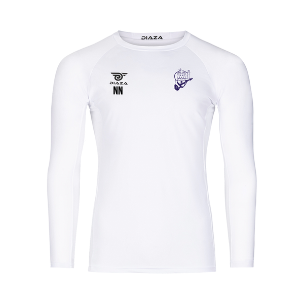 Cleveland Riff Long Sleeve Compression Shirt White - Diaza Football 