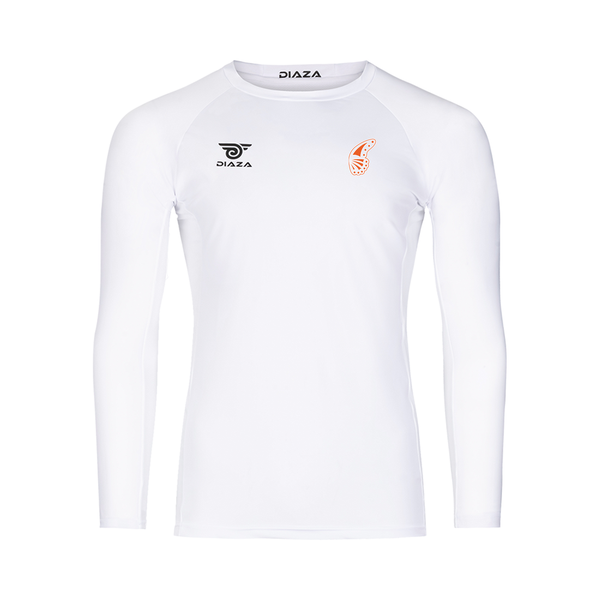 Minneapolis Monarchs Long Sleeve Compression Shirt White - Diaza Football 