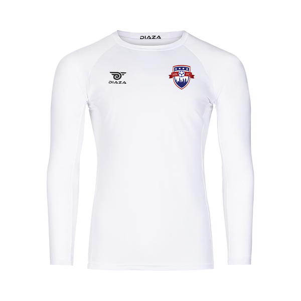 Manhattan Kickers Long Sleeve Compression Shirt White - Diaza Football 