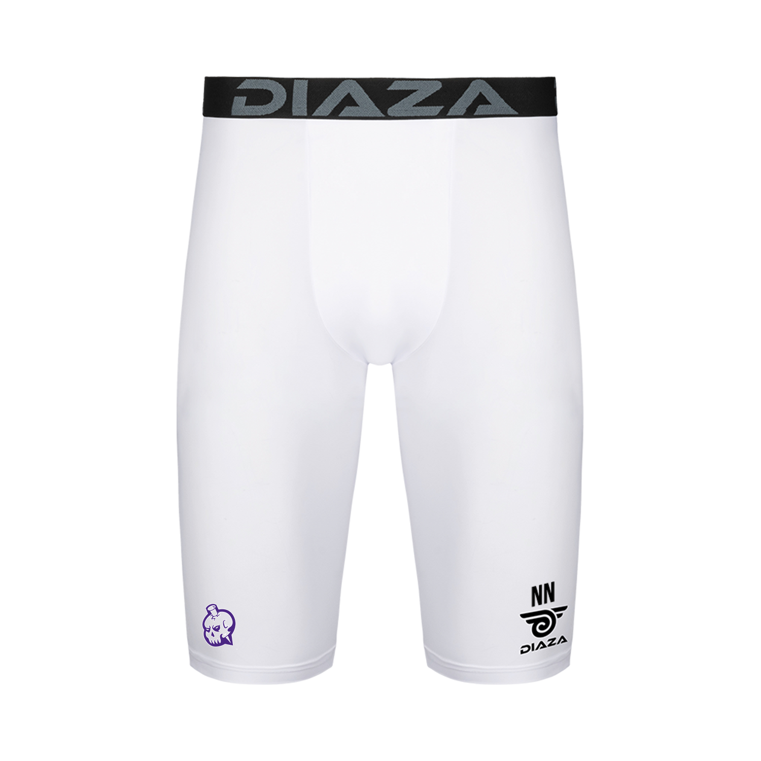 New Orleans Curse Compression Shorts White - Diaza Football 