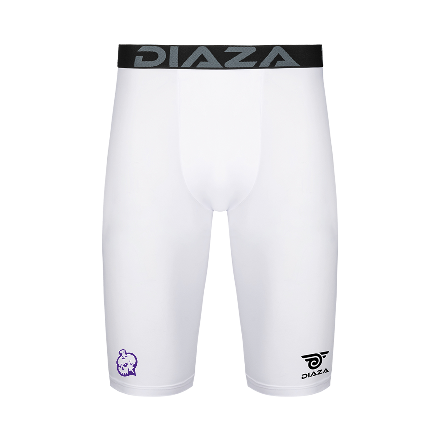 New Orleans Curse Compression Shorts White - Diaza Football 