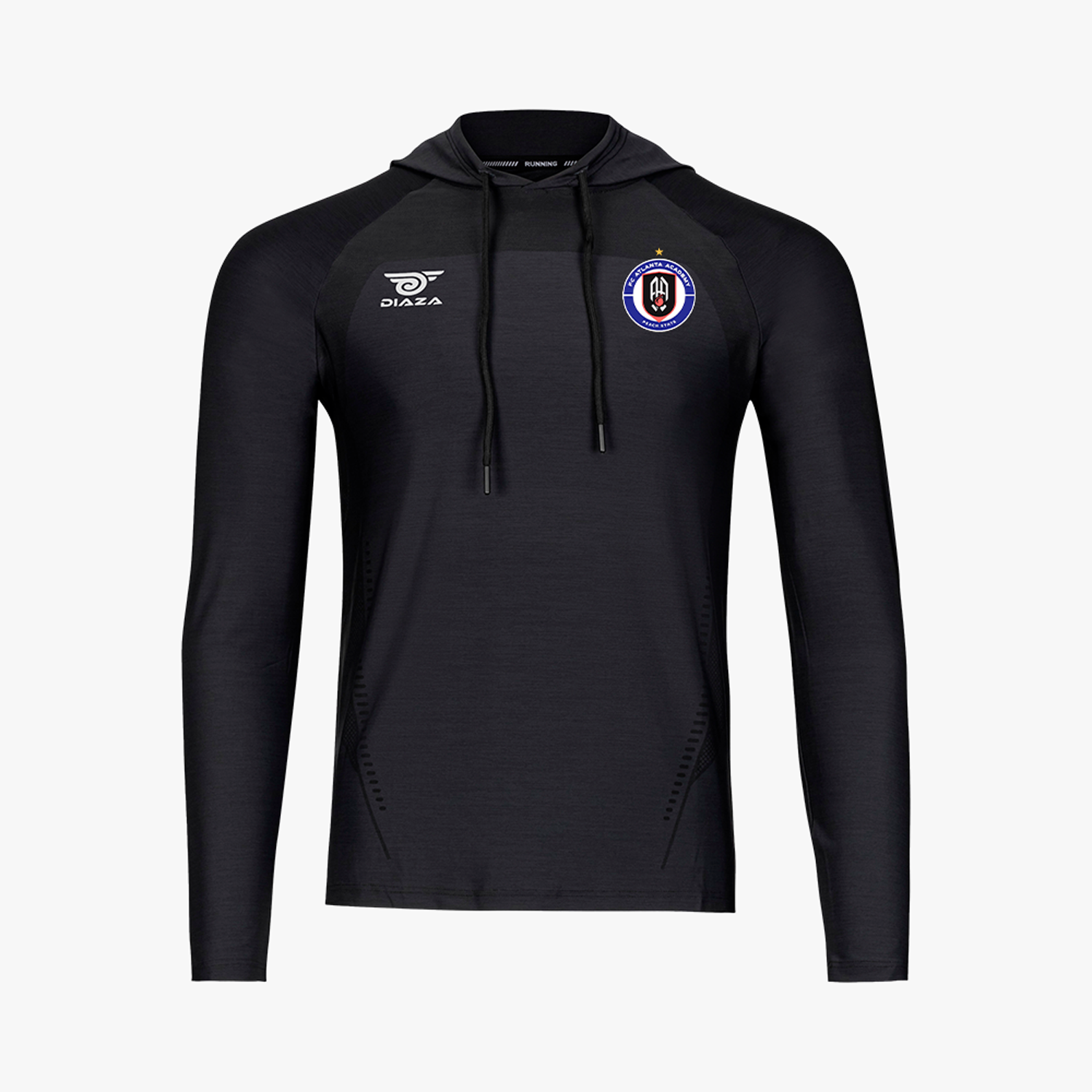 FC Atlanta Suba Hooded Long Sleeve Black - Diaza Football 