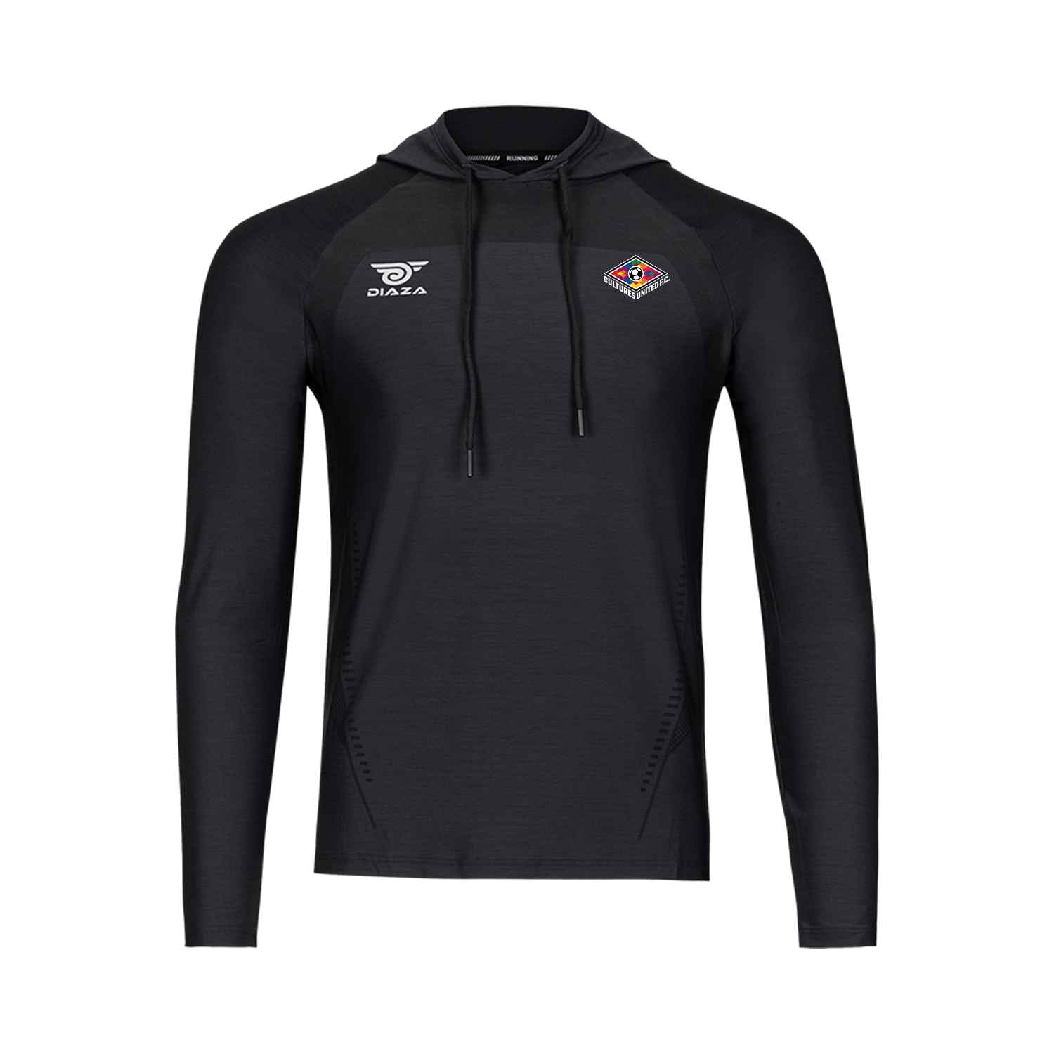 Cultures United Suba Hooded Long Sleeve Black - Diaza Football 