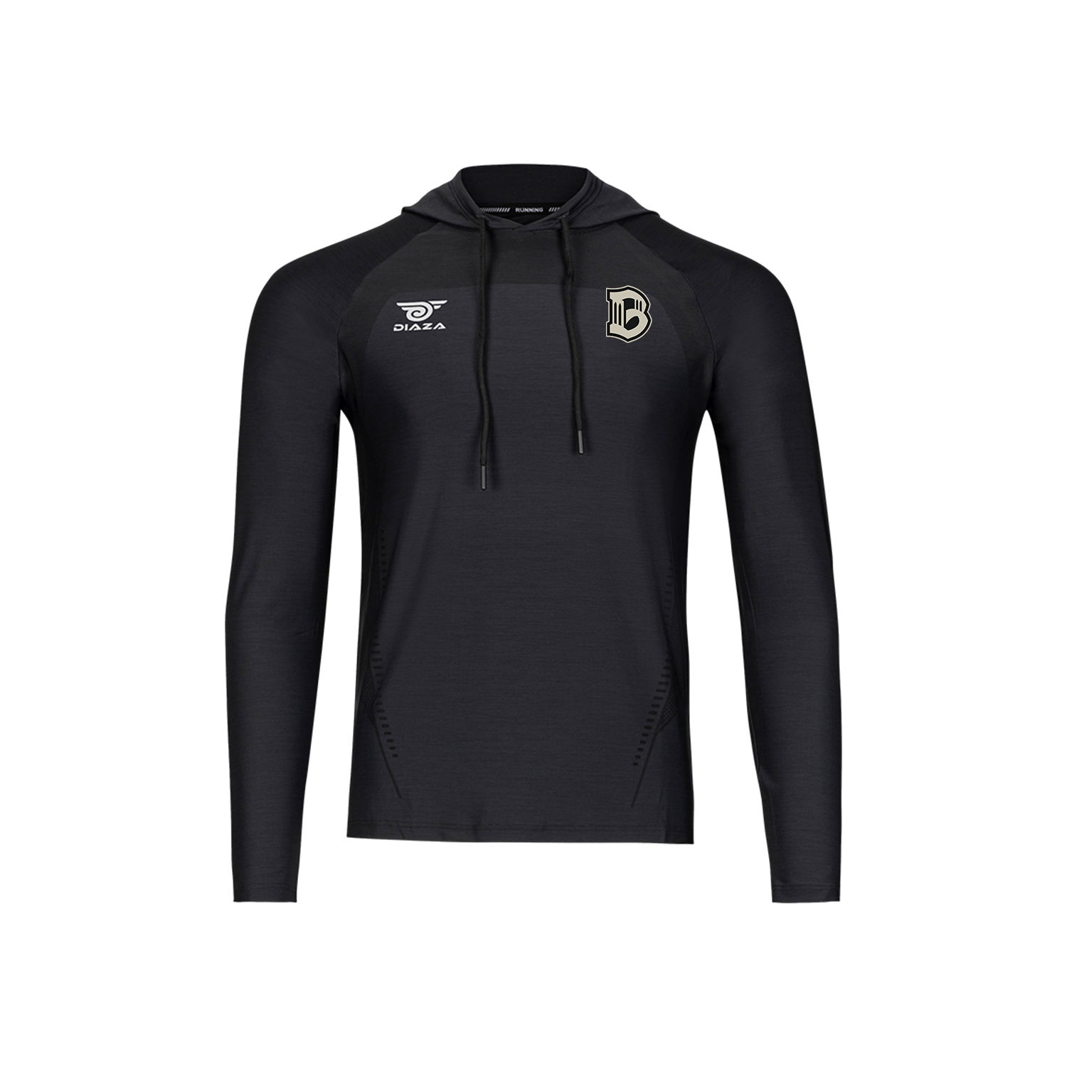 Brooklyn FC Suba Hooded Long Sleeve Black - Diaza Football 