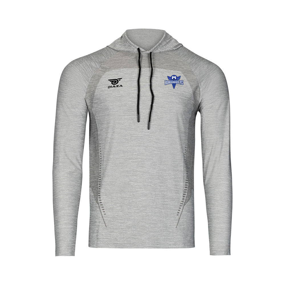 Renegades Suba Hooded Long Sleeve Light Gray - Diaza Football 