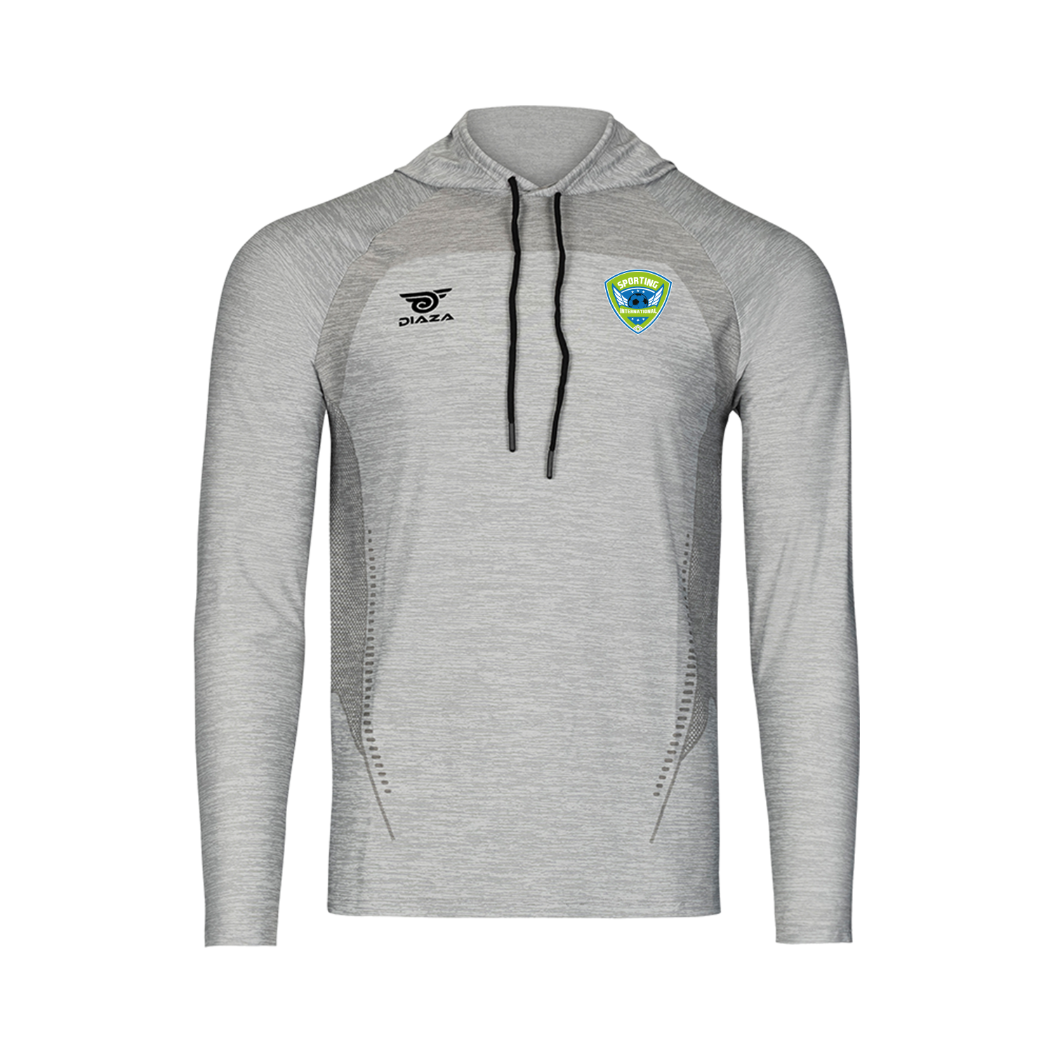 Sporting International Suba Hooded Long Sleeve Light Gray - Diaza Football 