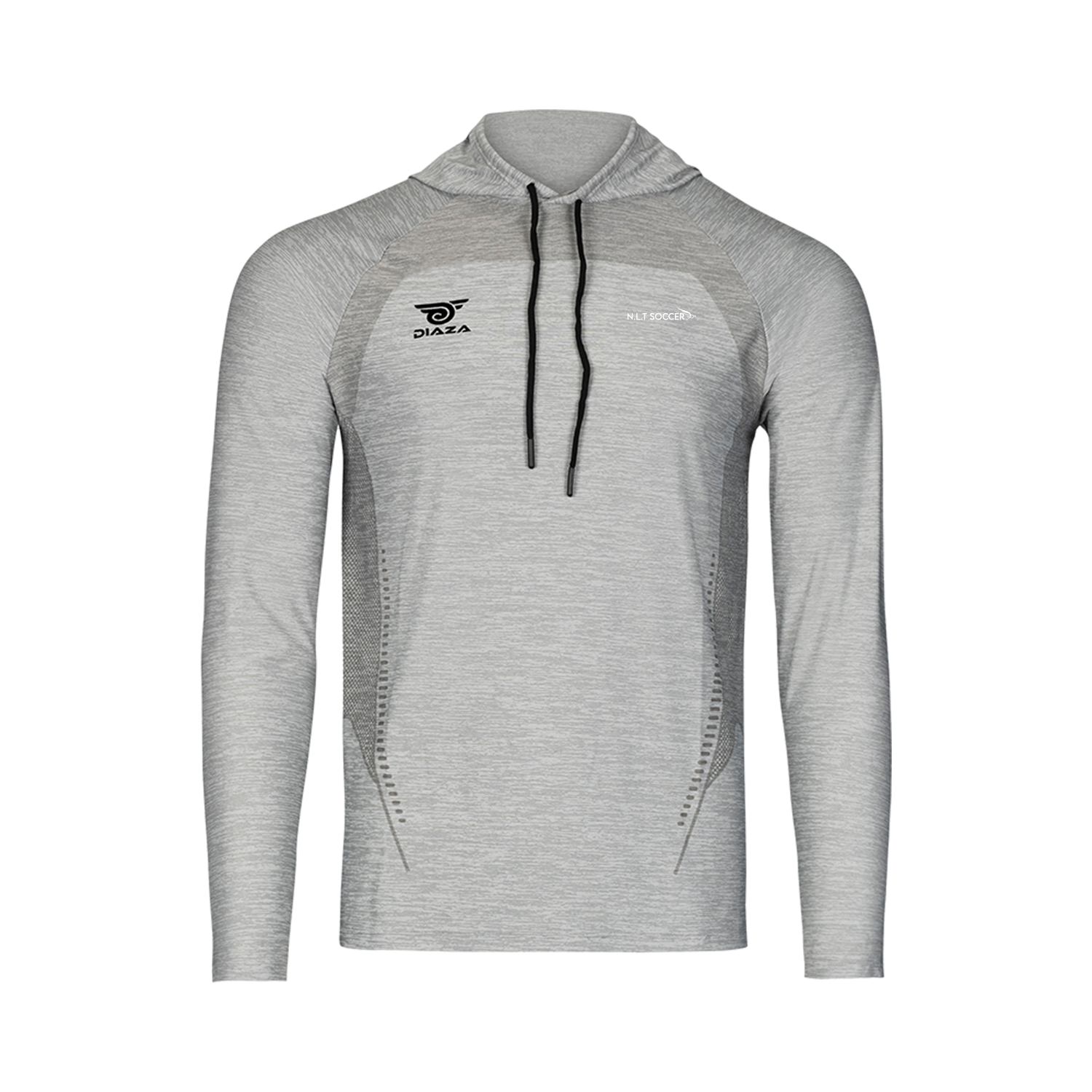NLT Hooded Long Sleeve Light Gray - Diaza Football 
